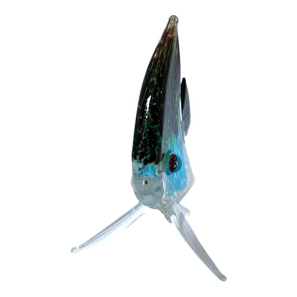 Pier 1 Imports Colorful Glass Angel Fish Figurine – Vibrant Marine Collectible - Picture 3 of 9